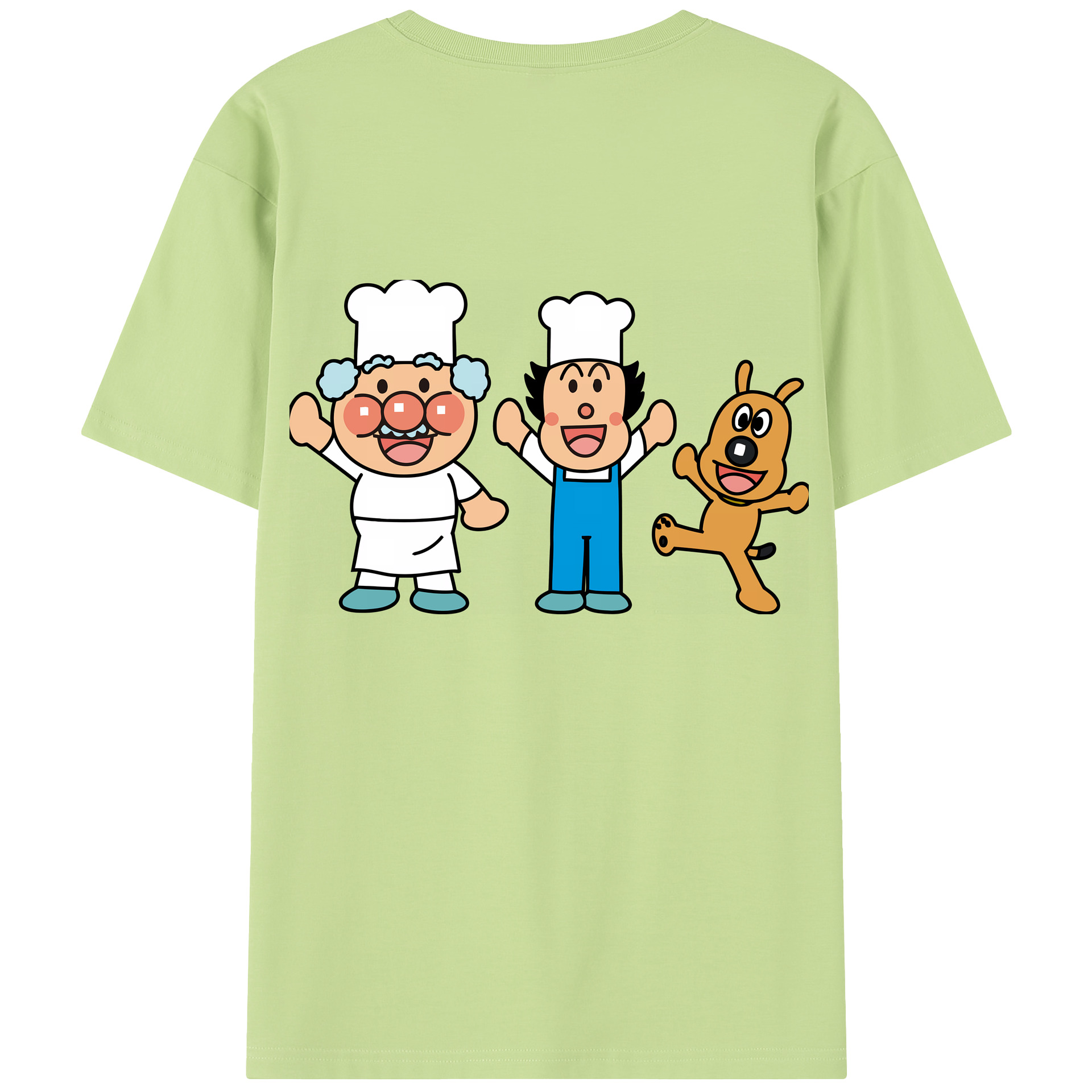 （画像用） アンパンマン Anpanman 綿100％半袖Tシャツ（背面プリント）